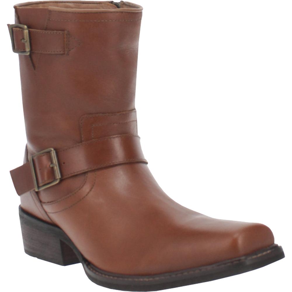 Dingo Hackett Square Toe Motorcycle Boots