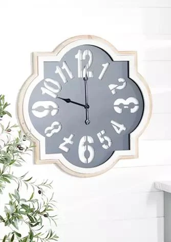 Monroe Lane Lane Farmhouse Metal Wall Clock 1