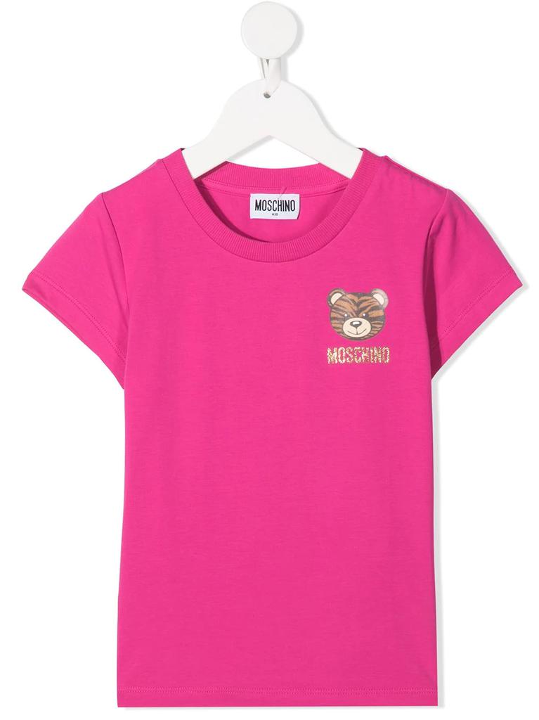 Moschino logo-print crew neck T-shirt - kids