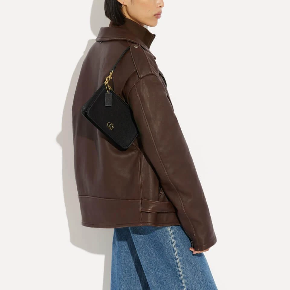 Coach Coach Cross-Grain Leather Pouch Bag 2