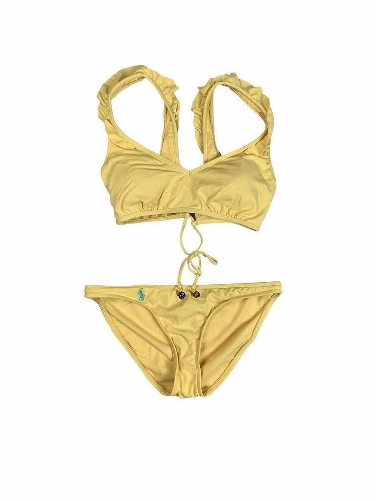 Greenline Gear Ralph Lauren Polo Womens 2 Piece Bikini Swimsuit Yellow New (L) RC125 1