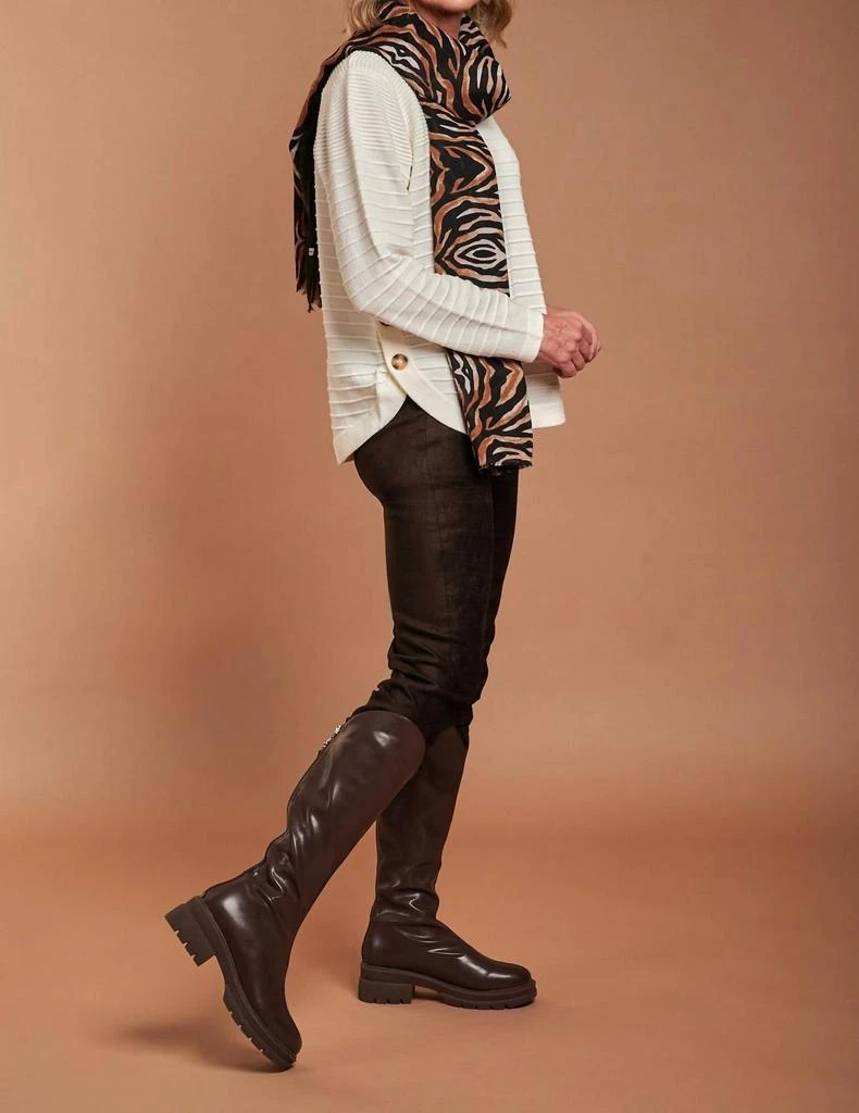 ROBELL Robell - Rose Stretch Faux Suede Trouser 2