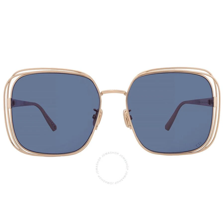 Dior Blue Square Ladies Sunglasses CD40151U 10V 58 - Accessories display picture 3