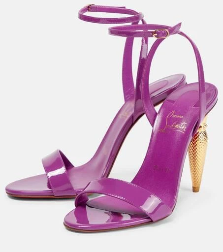 Christian Louboutin Lipqueen 100 patent leather sandals 5