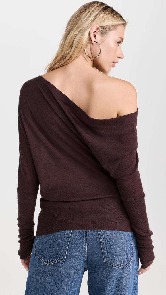 Enza Costa Tissue Cashmere Slouch Sweater