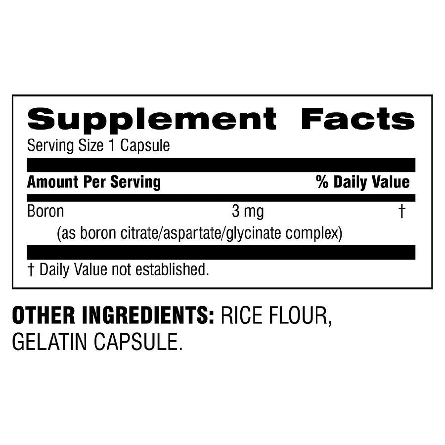 Botanic Choice Boron Complex 3 mg Capsules 2