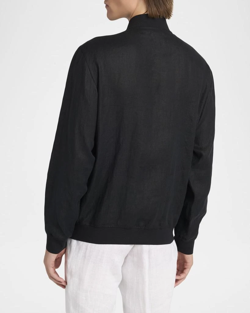 Kiton Men
s Linen Full-Zip Blouson 3