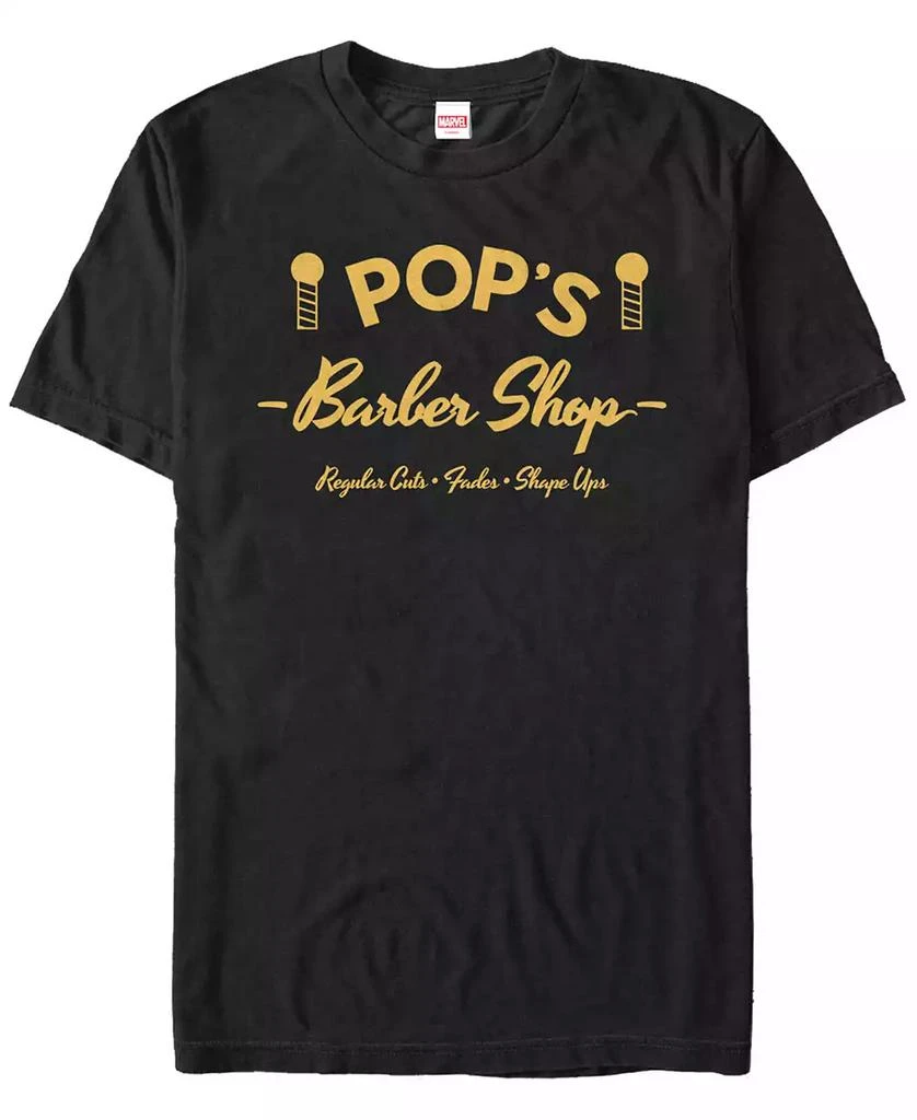 FIFTH SUN Marvel Men's Luke Cage Pop's Barber Shop Short Sleeve T-Shirt 1