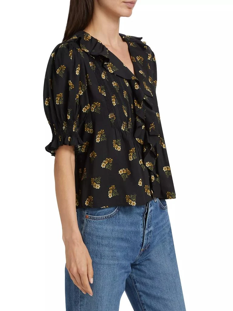 DÔEN Henri Floral Ruffle Blouse 4