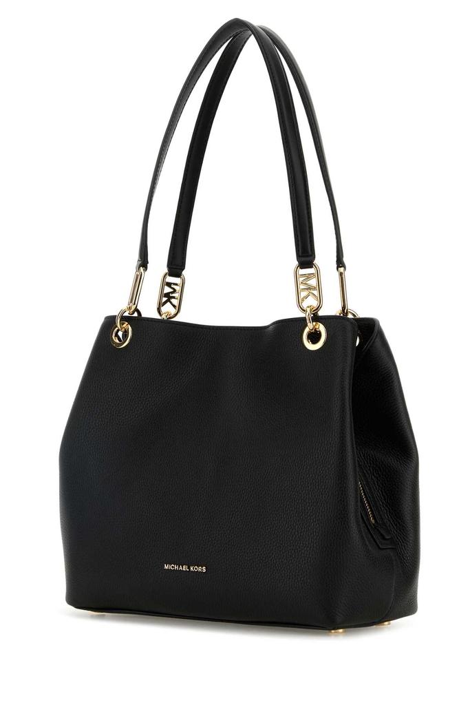 トートバッグ Michael By Michael Kors Black Leather Large Kensington Shopp Michael Kors BLACK LEATHER LARGE KENSINGTON SHOPPING BAG