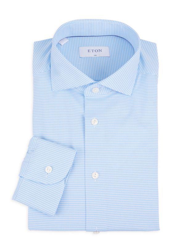 Eton Mini Check Dress Shirt