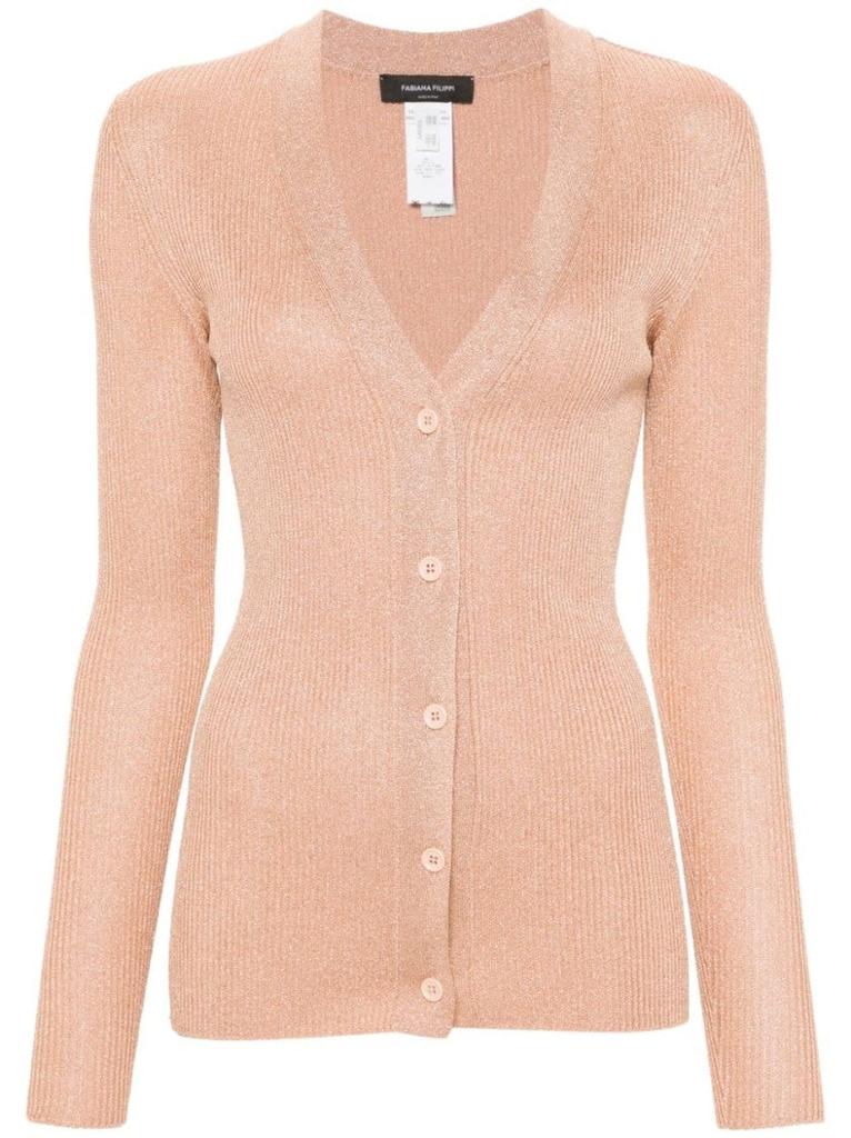 Fabiana Filippi Fitted Knitwear With Deep V-Neckline