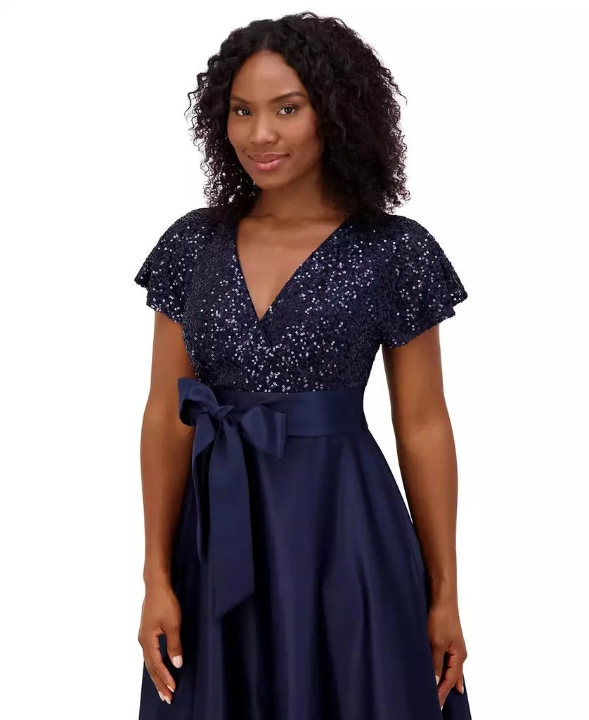 Jessica Howard Petite Sequin-Bodice Cap-Sleeve Ballgown 3