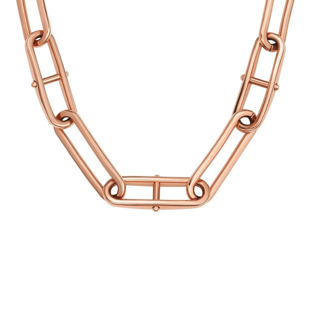 Fossil Women's Heritage D-Link Rose Gold-Tone Stainless Steel Chain Necklace 1
