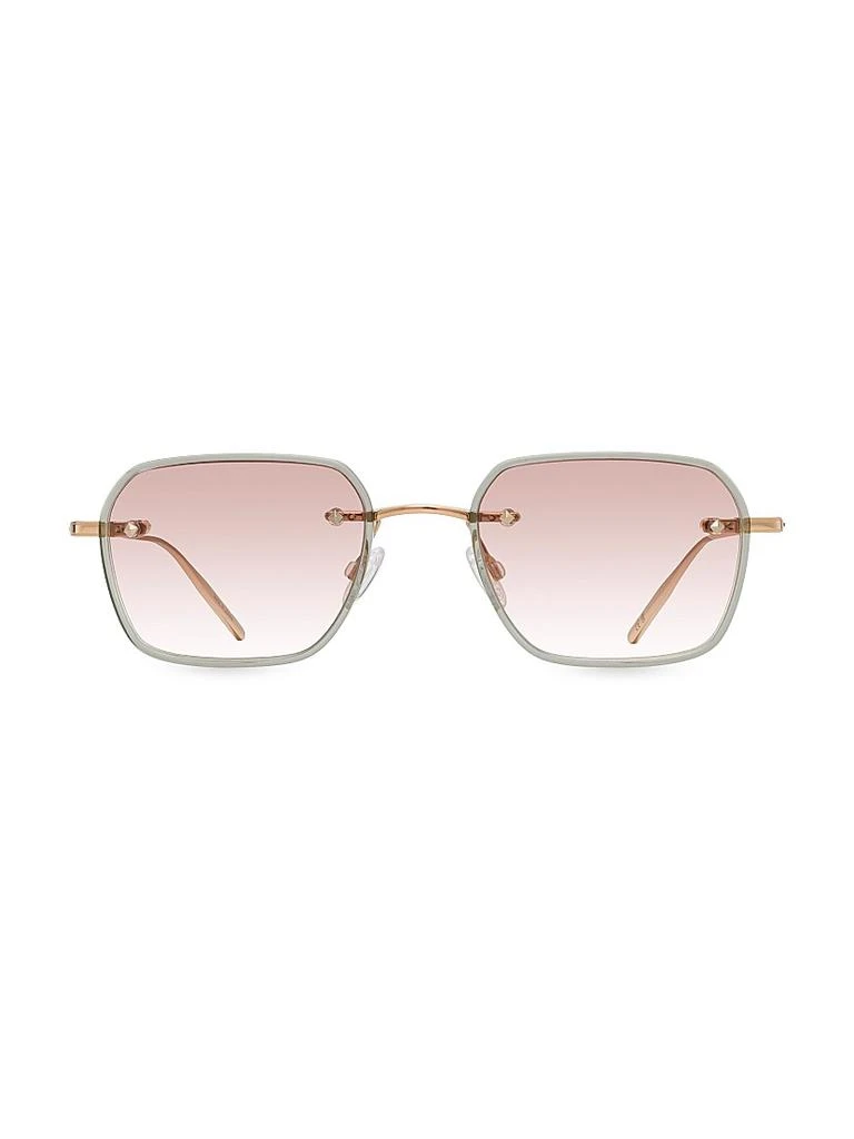 Barton Perreira Rimless Louie 49MM Rectangular Sunglasses 2