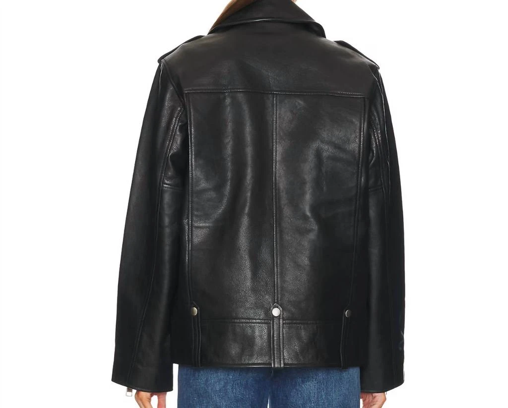 GRLFRND Grlfrnd - Cat Moto Jacket leather oversized 2