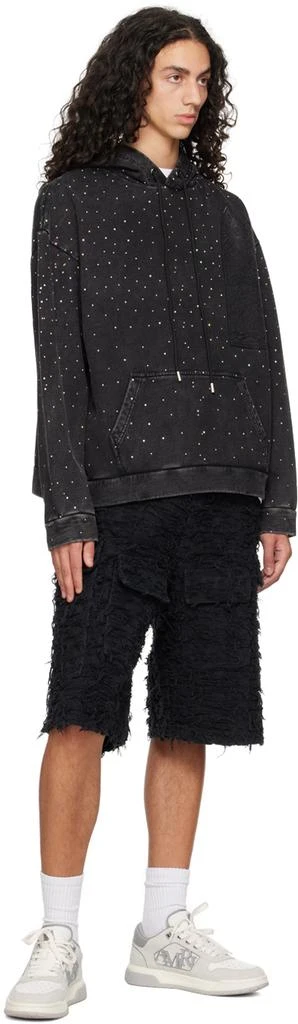 Who Decides War SSENSE Exclusive Black Husk Denim Shorts 4