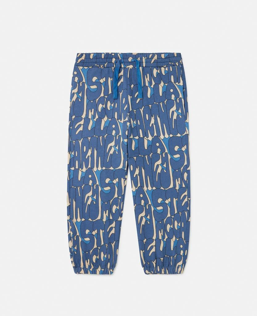 Stella McCartney Stella McCartney - Stella Print Joggers, Woman, Blue multicolour, Size: 6 1