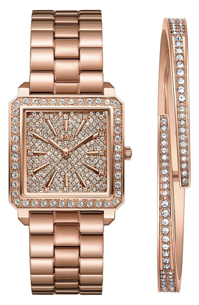 Jbw Cristal 28 Diamond Bracelet Watch & Bracelet Set, 28mm 1