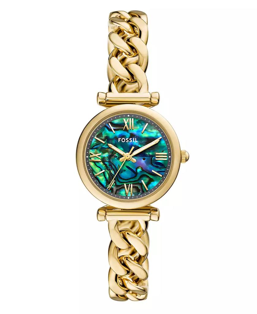 Fossil Women's Carlie Two-Hand Stainless Steel Watch, 28mm