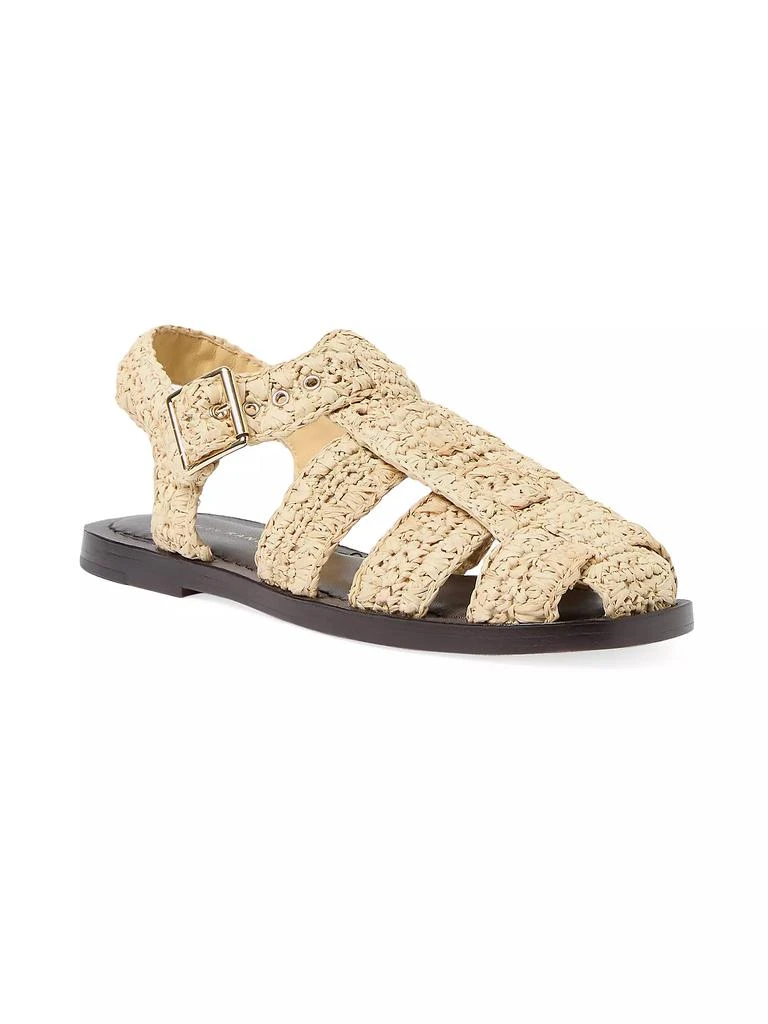 Loeffler Randall Sawyer Raffia Caged Sandals 2