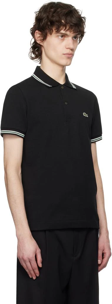 Lacoste Black Regular Fit Trim Accent Polo 2