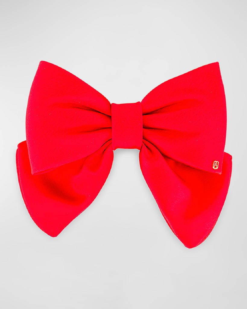 Alexandre de Paris Silk Bow Barrette