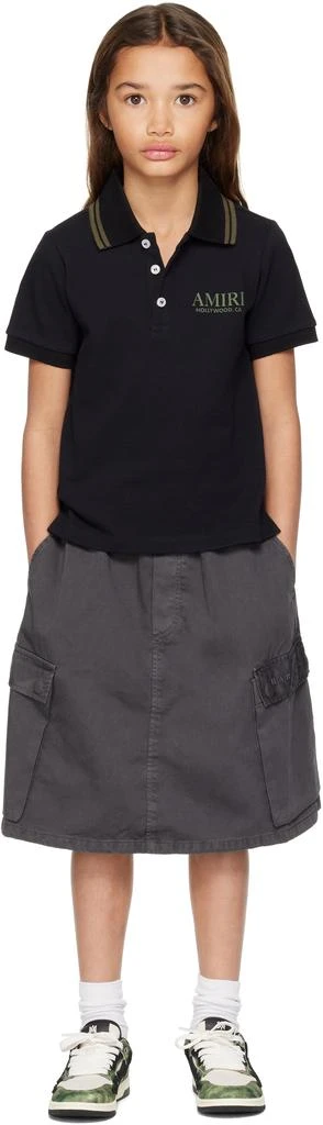 AMIRI Kids Black Bones Polo 4