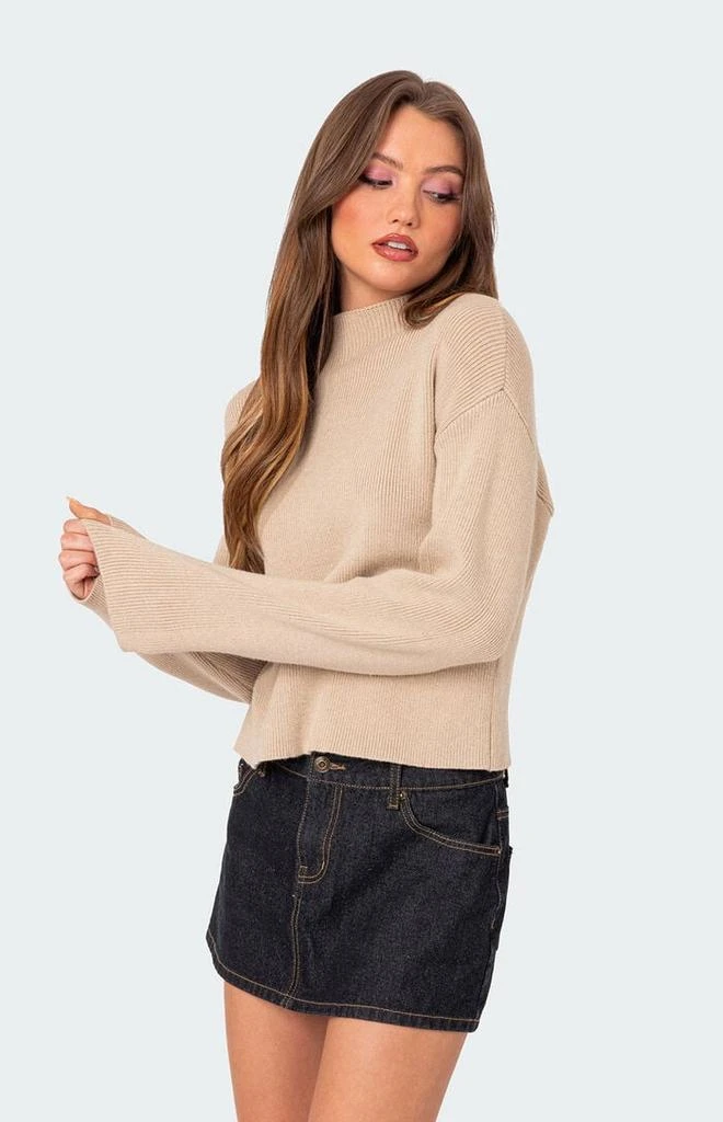 Edikted Kimberly Mock Neck Sweater 1