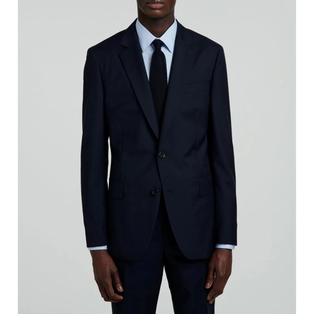 预计3周后发货 Fursac Veste Costume Toile Unie - Marine - Homme 1