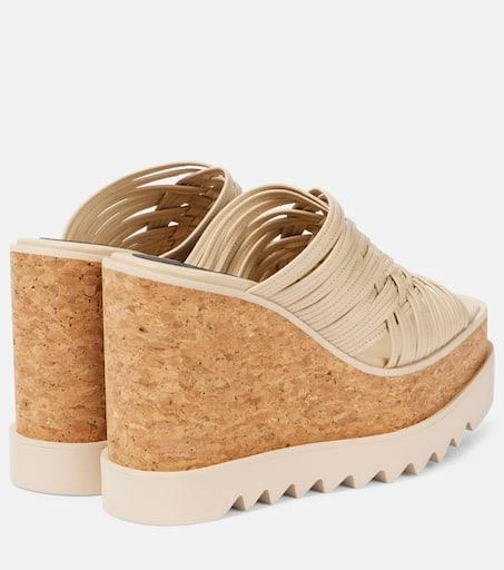 Stella McCartney Sneak-Elyse woven wedge sandals 2