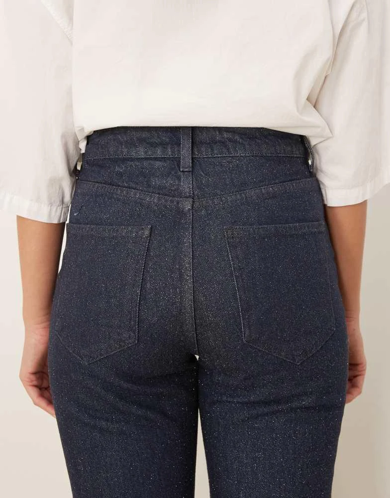ASOS ASOS DESIGN 90s straight jean with glitter in blue 4