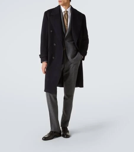 Thom Sweeney Double-breasted wool and cashmere overcoat 2