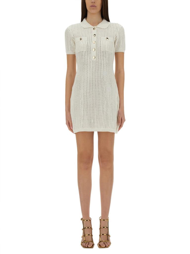 ワンピース SELF PORTRAIT MINI CROCHET DRESS Cream Crochet Mini Dress – self-portrait-US