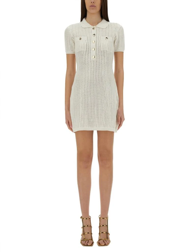 knee length dresses for ladies Lime Boucle Midi Dress – self-portrait-US