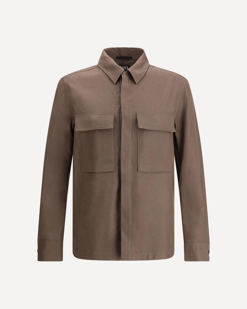 Zegna Linen Shirt Jacket