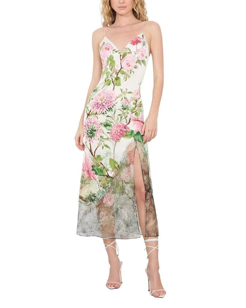 Alice + Olivia Julietta Cutaway Lace Trim Dress 1