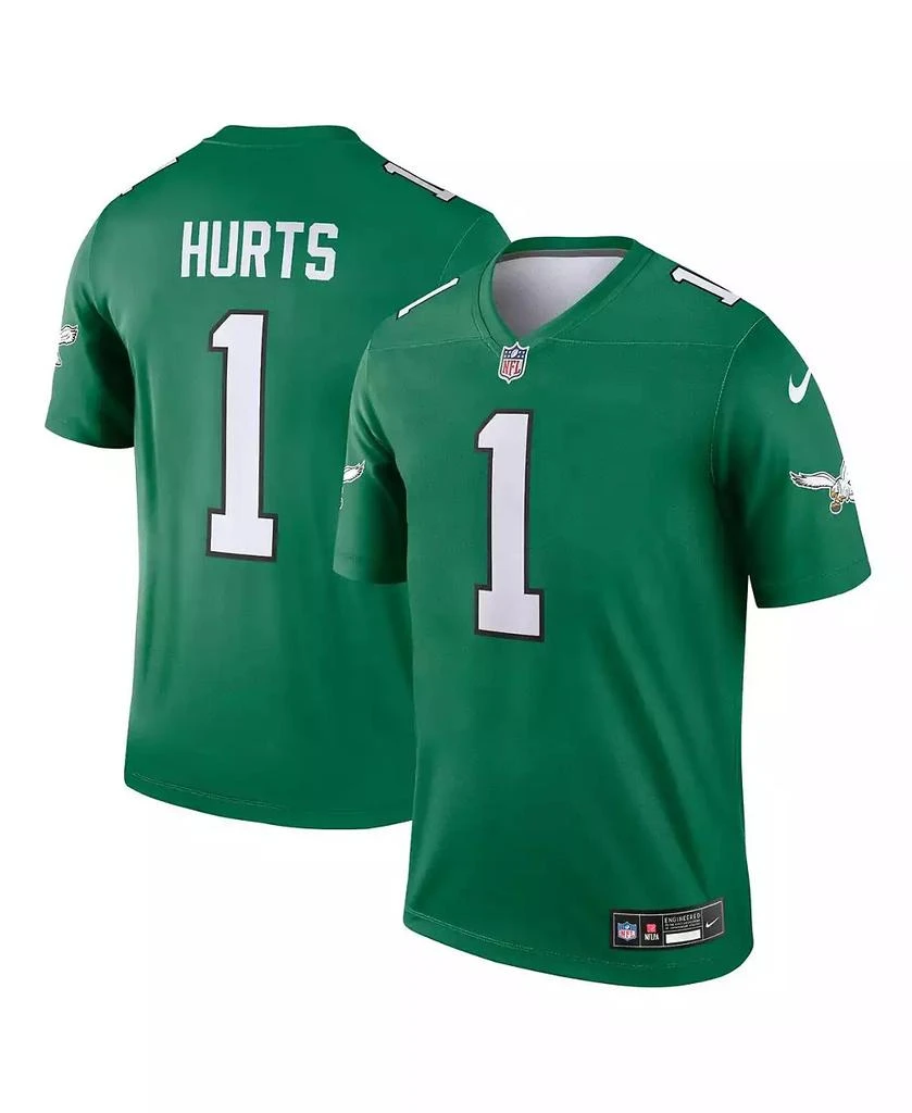 NIKE Men's Jalen Hurts Kelly Green Philadelphia Eagles Alternate Legend Player Jersey 1