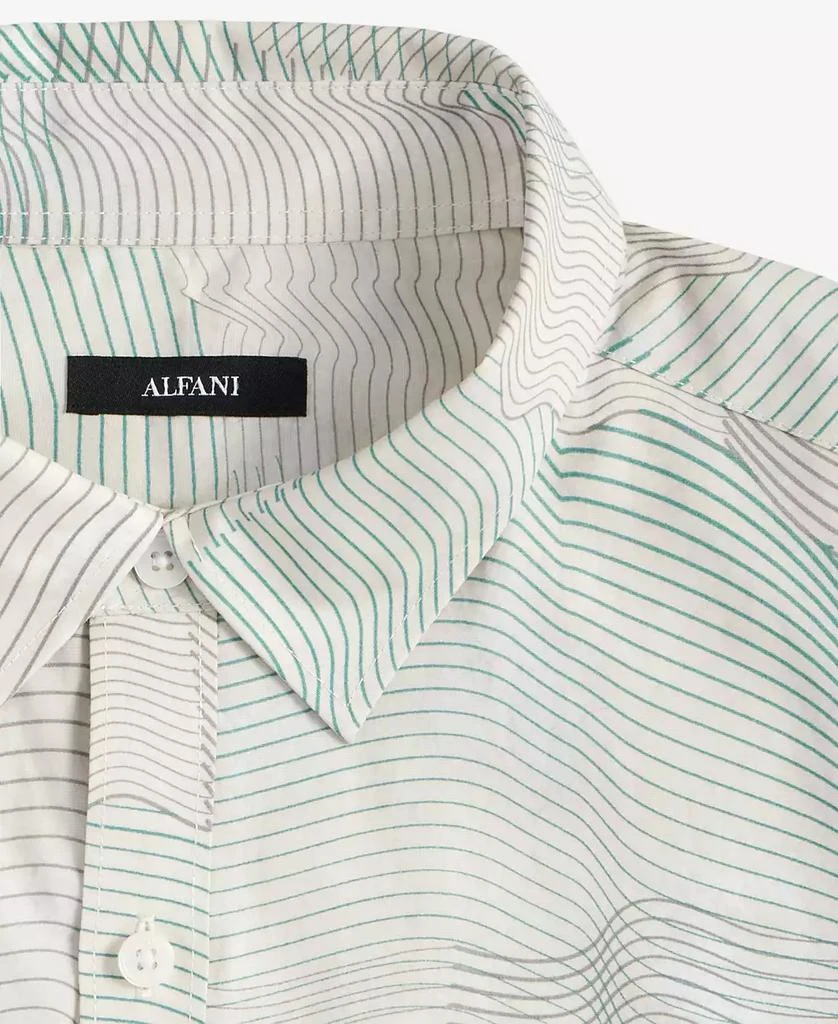 Alfani Men
s Frank Wave Motion Short Sleeve Printed Button-Front Shirt, Exclusively at Macy
s 4