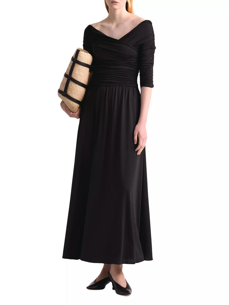 Altuzarra Char Ruched Off-The-Shoulder Maxi Dress