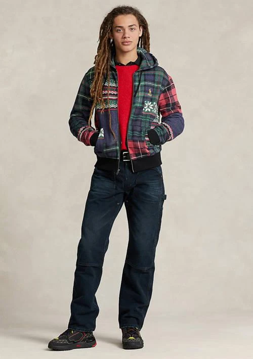 Ralph Lauren Ralph Lauren Patchwork Print Fleece Full Zip Hoodie 4