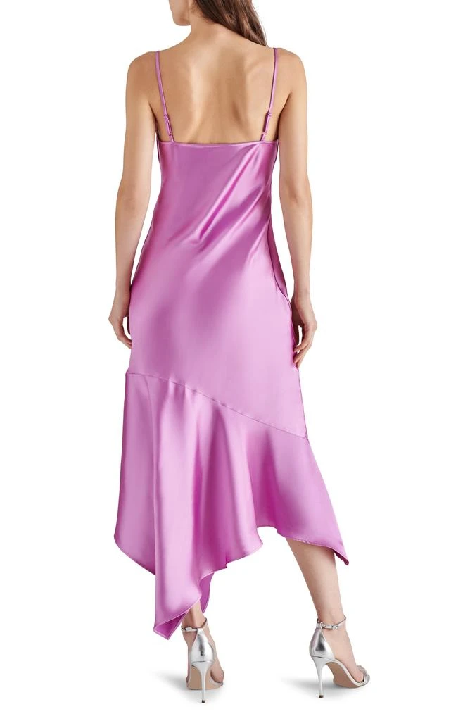 Steve Madden Lucielle Handkerchief Hem Satin Slipdress 2