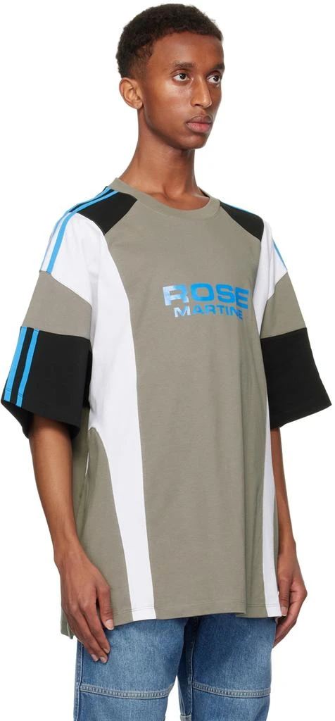Martine Rose Gray Oversized Paneled T-shirt 4