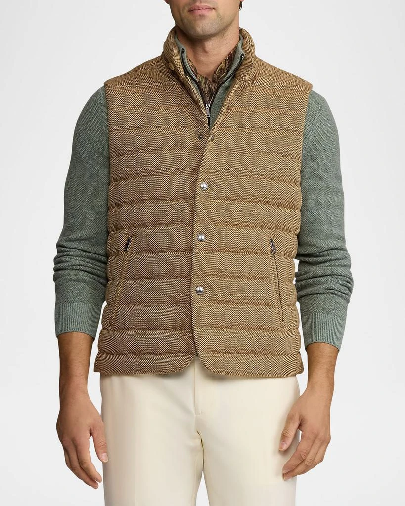 Ralph Lauren Men's Quilted Tweed Down Vest 4
