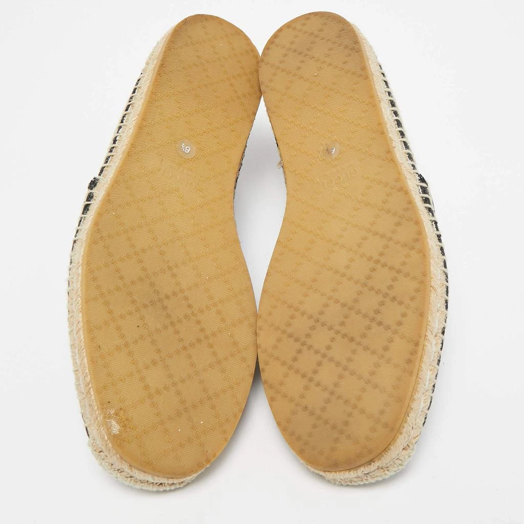 Gucci Gucci Black GG Canvas and Leather Espadrilles Flats Size 40.5 6