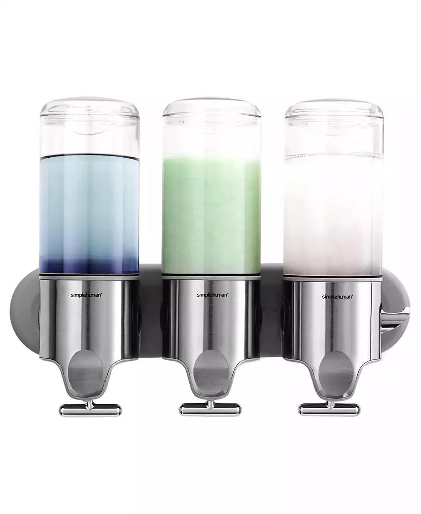 simplehuman Bath Accessories, Wall Mount Triple Pump 1