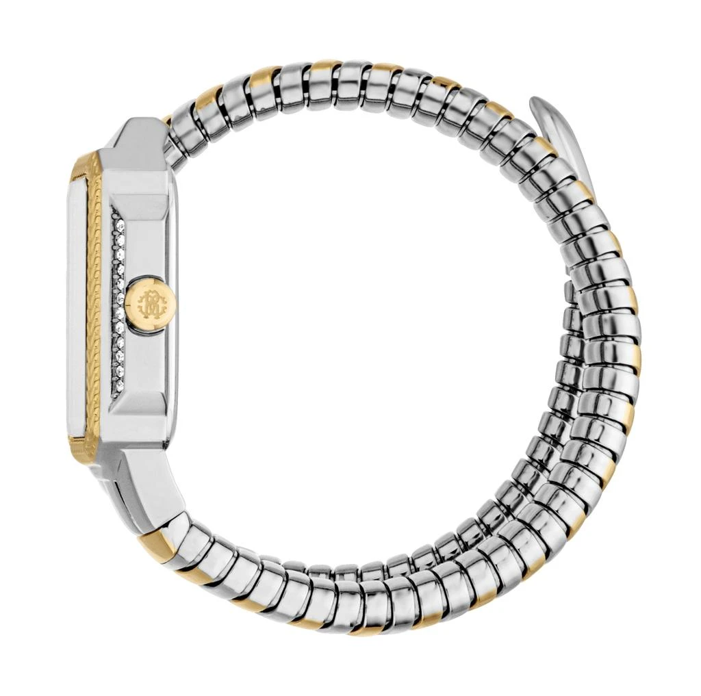 Roberto Cavalli Women Snake Stainless Steel Two Tone Silver & Gold Color Watch 3