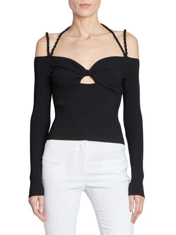 Altuzarra Odin Cut-Out Off-the-Shoulder Sweater