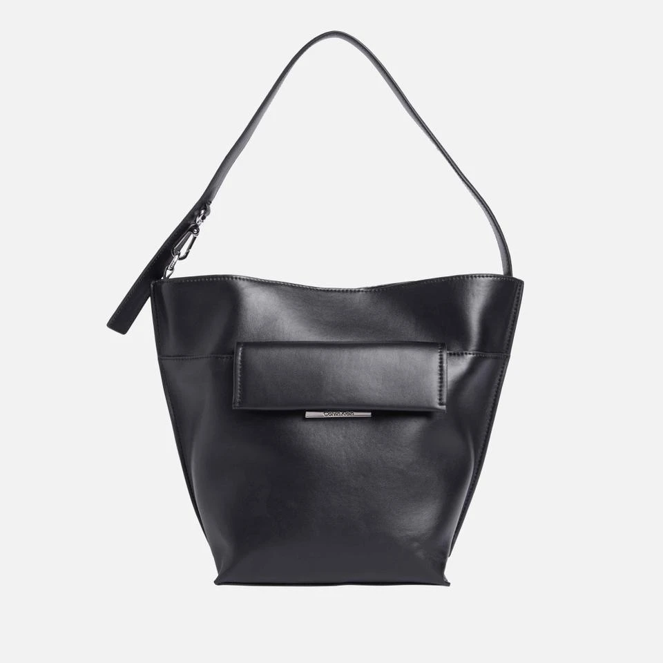 Calvin Klein Calvin Klein Linear Faux Leather Shopper Bag 1