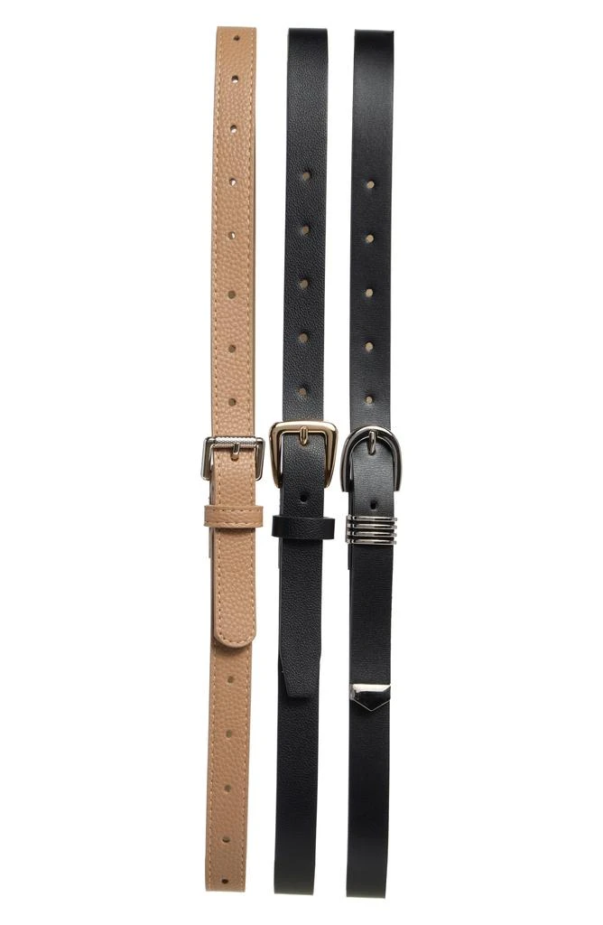 Steve Madden Set of 3 Assorted Belts